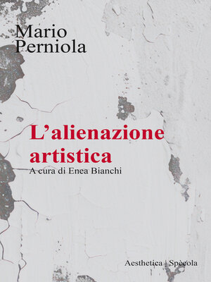 cover image of L'alienazione artistica